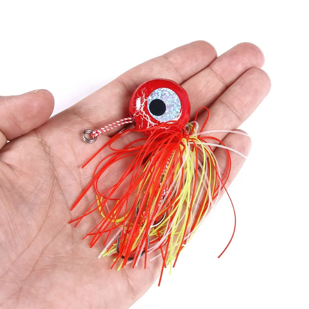 DEEP CONTROL UP Tenya Madai Jig Kabura Saltwater Fishing Lure Jighead Sea Boating Bait Shrimp Rubber Skirt