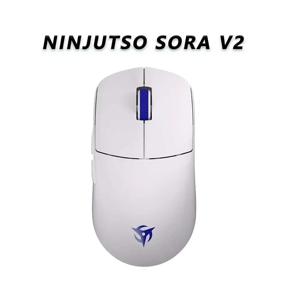 Ninjutso Sora V2  Mouse Paw3950 4k 8000Hz Gaming Mouse 2.4G Wireless Double Mode Gamer Mouse Adopt Lightweight Portable Design