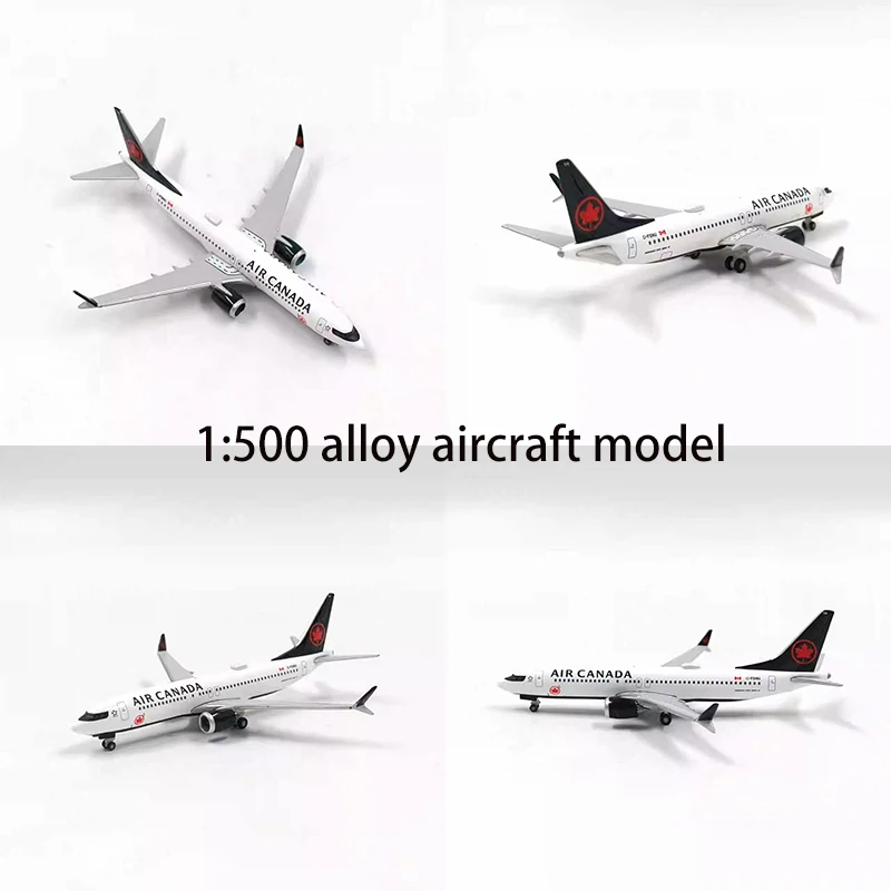 

Herpa1:500 Air Canada Boeing 737 Max 8 535601 Simulation Alloy Aircraft Model Ornaments
