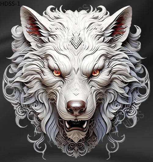 HDSS-Personalized Wolf Totem  Vinyl Stickers, Car Stickers, Motorcycle Accessories, Helmets, Laptops, Decorative Stickers, PVC