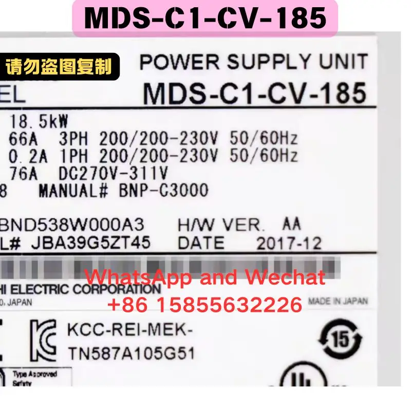 

Used MDS-C1-CV-185 Driver Functional test OK Quick delivery