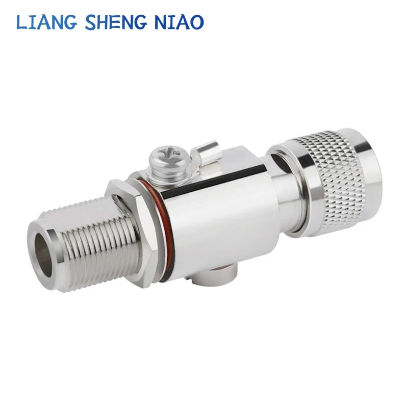 N-type 6GHZ Lightning Arrester N-JK Coaxial Anti-Lightning Antenna Communication RF Coaxial Connector for HAM CB Radio WLAN