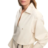 CHCH Women Elegant Solid Blouse Spring Summer Casual Long Sleeve V Neck Loose Shirt Office Lady Tunics Fashion Tops 2025 - Image 5