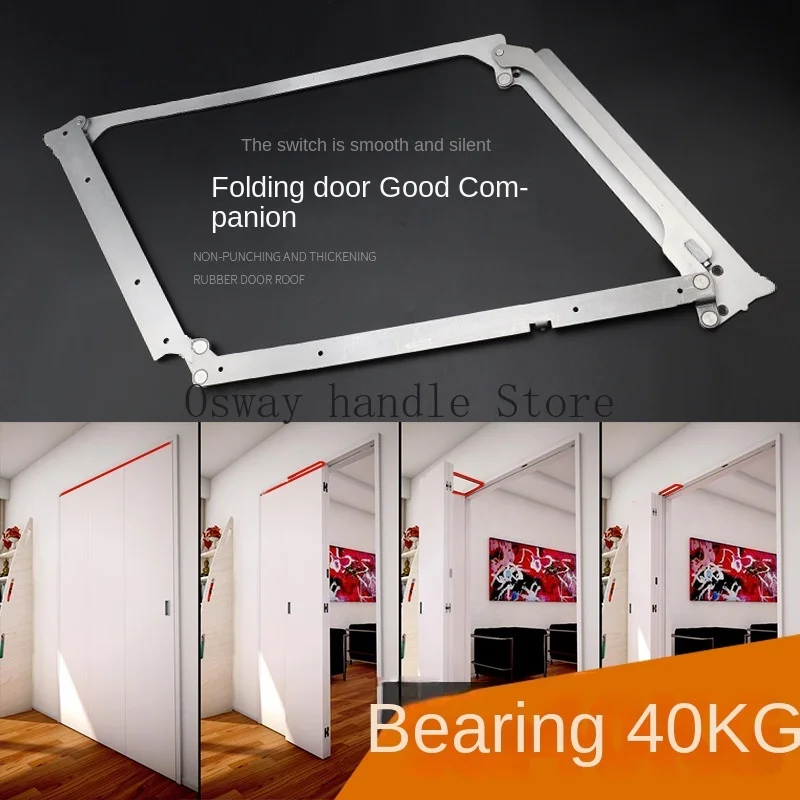 Home Improvement Silent Sound Folding Door  Stainless Steel 180 Degrees Sliding Door Hinge