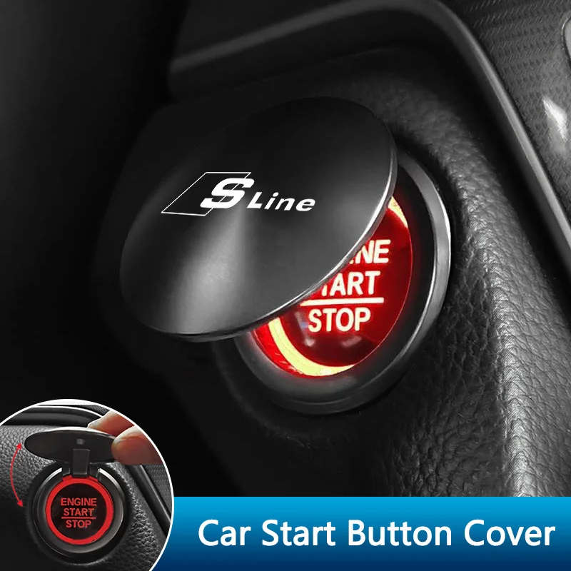 Juste de protection de bouton de démarrage en un clic pour Audi, Sline, Horizon, C5, C6, C7, C8, A4, B5 Gods, B7, B8, B9, S3, S4, S5, Q3, 8U, Décoration intérieure