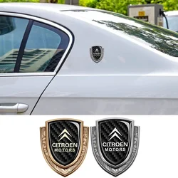for Citroen Elysee Berlingo Xsara C3 XR C4 Picasso Sega C5 Aircross X7 Carbon Fiber Car Badge Emblem Exterior Accessories