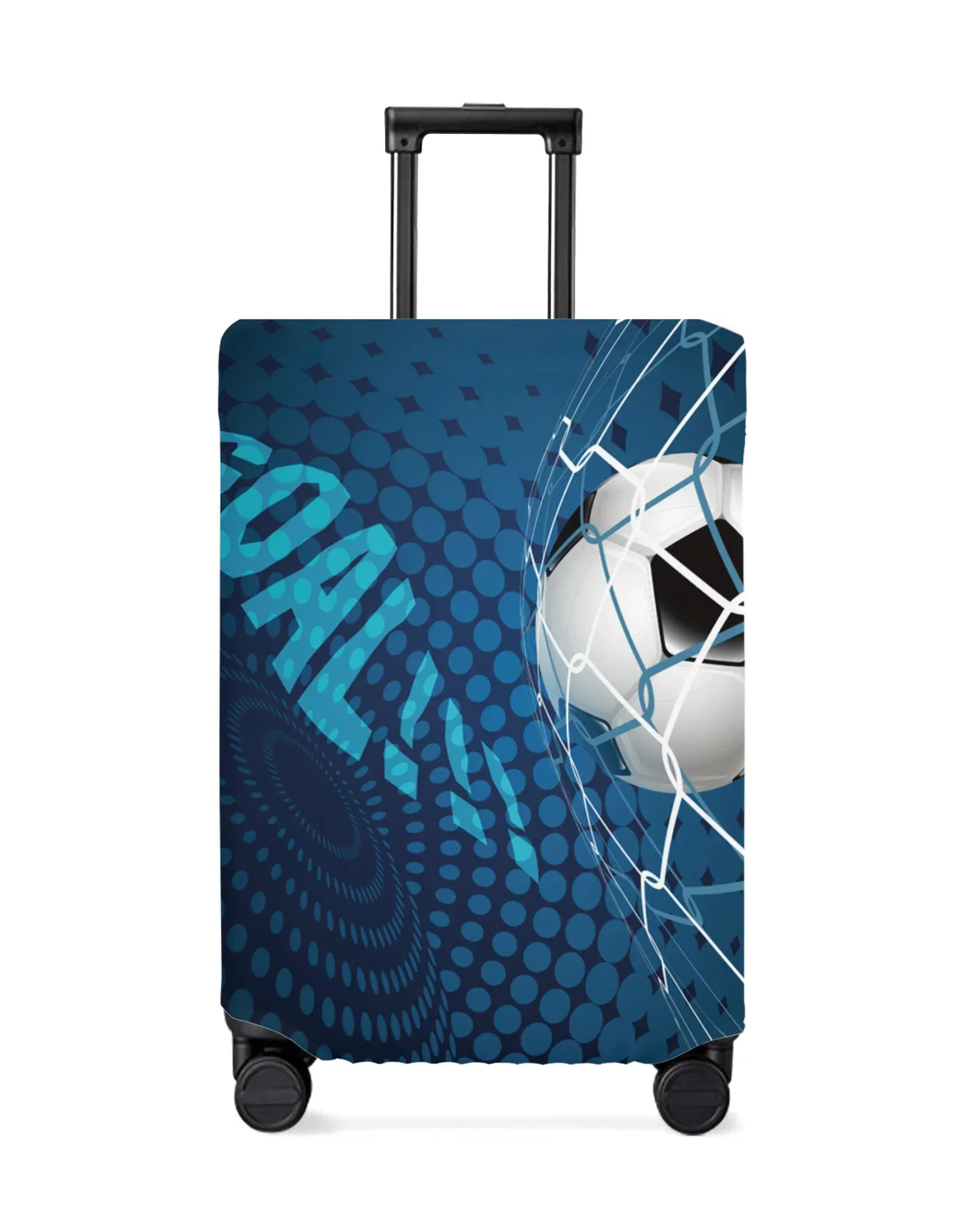 Football Design Soccer Blue Travel Luggage Cover Elastic Baggage Suitcase Case Dust Cover Travel Accessories