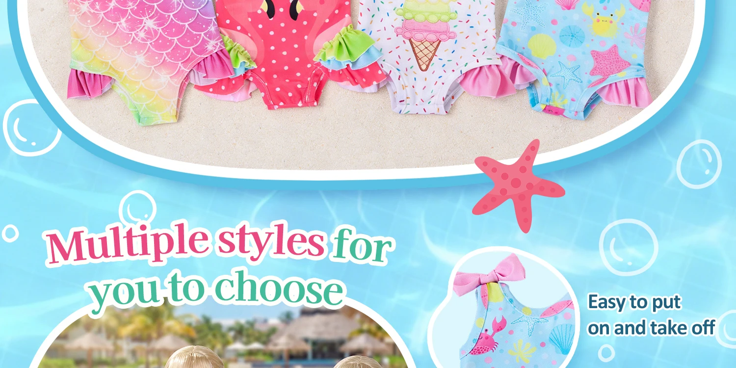 Sommer-Bikini-Puppenkleidung für 16-18 Zoll Babypuppen 2026 Neu 40-45cm Reborn-Puppenkleidung Mädchenspielzeug – Detail 3