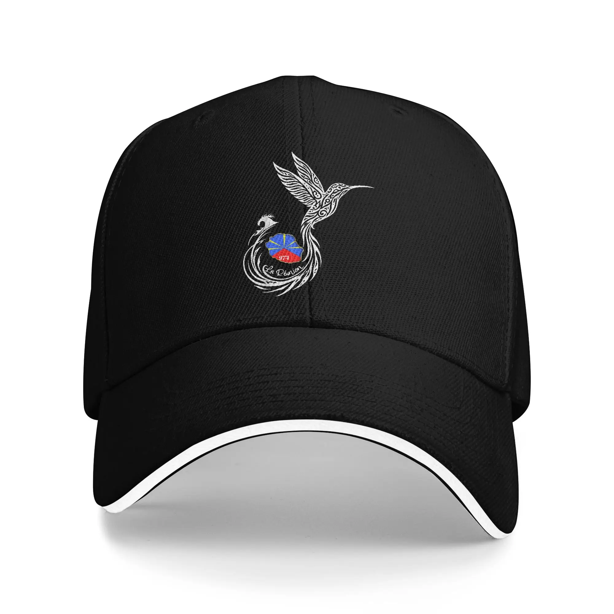 Colibri Hummingbird La Reunion 974 Sandwich Baseball Caps Hip Hop Tribal Unisex Style All Seasons Adjustable Headwear Adult Hats