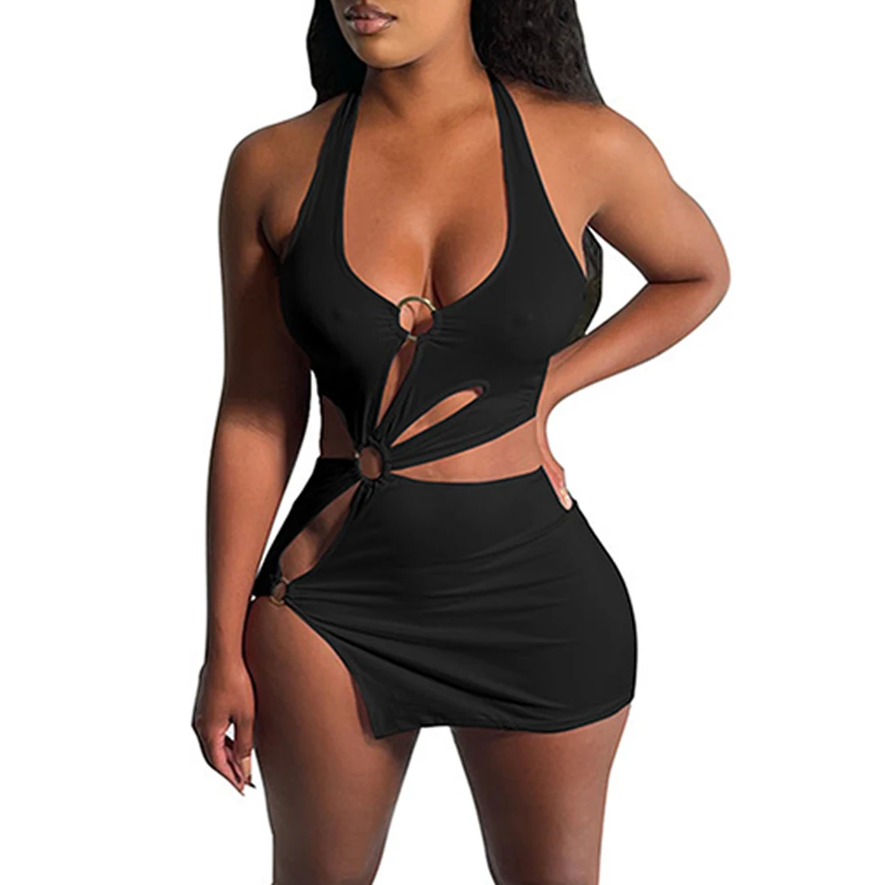 Vestido corto para mujer, ropa para discoteca, vestido recortado de cóctel, accesorios sexys de repuesto, correas de repuesto delgadas para verano