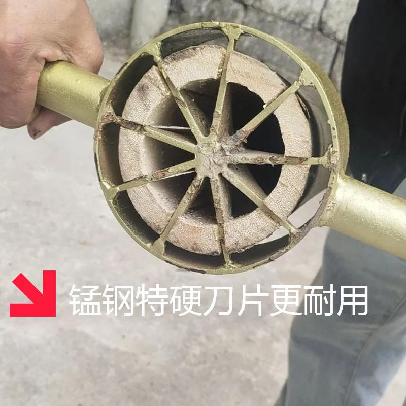 Broken bamboo artifact Broken bamboo slicing and dividing  artifact Bamboo tube sharding machine