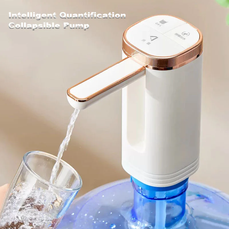 

Bucket Water Pump Folding Electric Pump Suction Pump Automatic Drinking Water Dispenser Bottle Pump Portable USB Charging Pumps