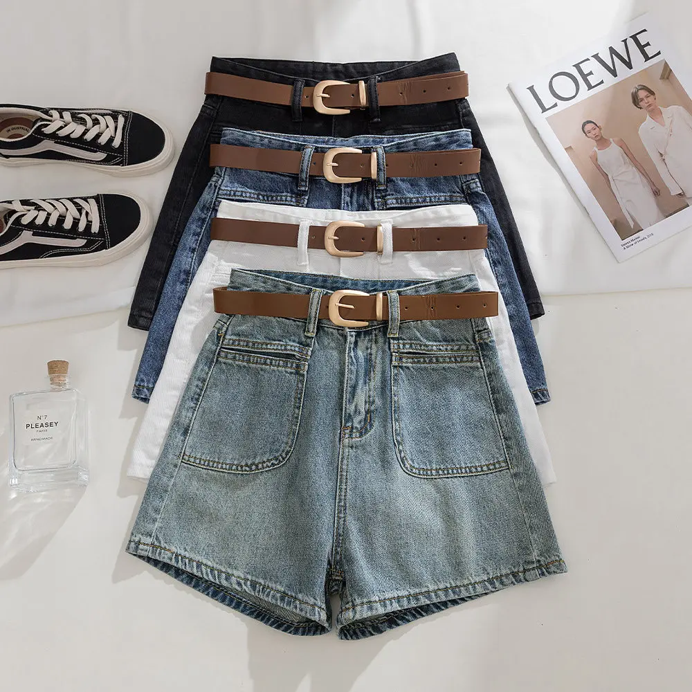 Women Light Blue Mini Denim Shorts Vintage A-line Micro Jeans Shorts 2000s Y2k Gyaru Hot Cowboy Pants Shorts Clothes Summer 2026