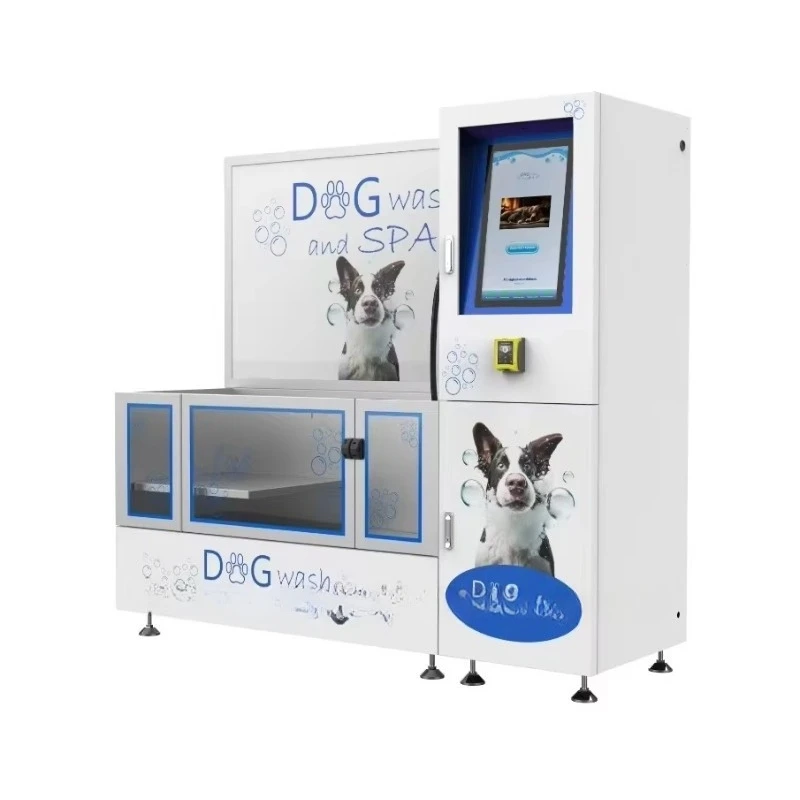 Coin-Operated Pet Dryer Washer, Adjustable Temp Grooming Box, Self-Entry Dog Cat Cleaning Device for Laundromat Shop