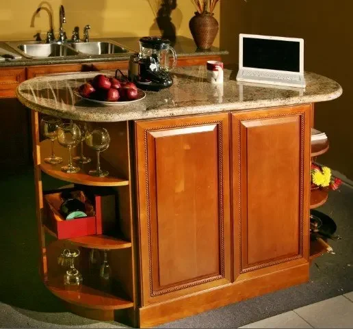 

Island Cabinet/Kitchen Island Wood Solid Wood Pure Acrylic Composite Acrylic Modern Stainless Steel Solid Surface