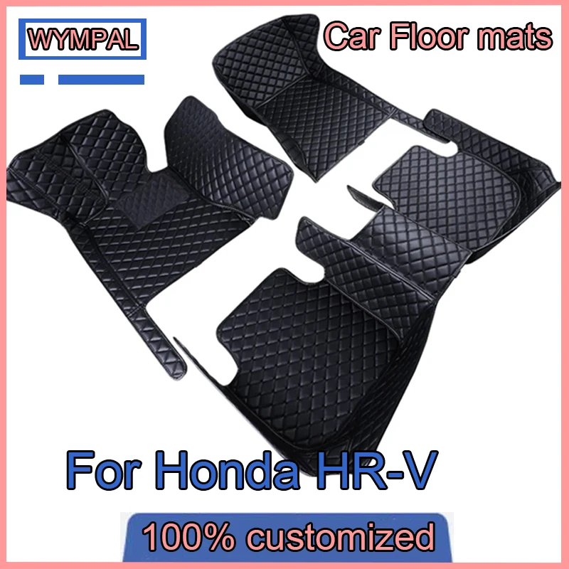 Tapete de carro para Honda, Conjunto completo de tapetes, Versão Global, HR-V, HRV, HR V, Vezel, Vezeru, RV, 5Seat, Acessórios de carro, 2022, 2023, 2024