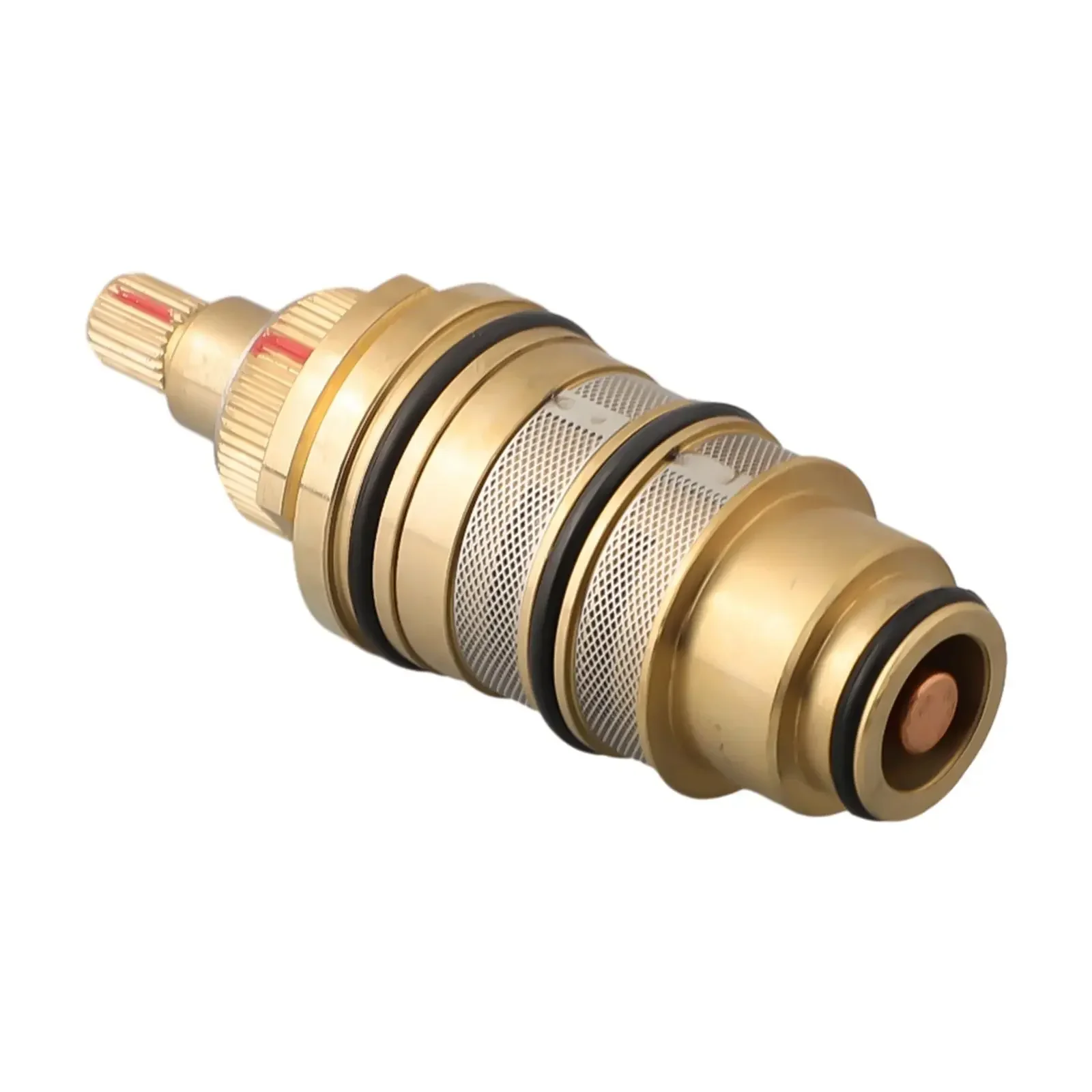 Thermostatic Cartridge For Shower Bar Valve Golden Good Stability Spool Control Precision Built-in Thermal Components