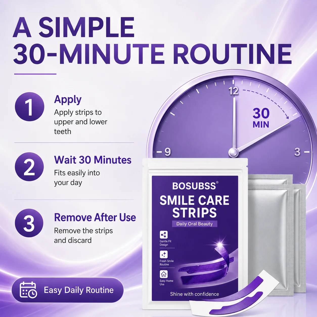 5pair/10pcs Pairs Gentle Non-Irritating Teeth Whitening Patches, Portable Oral Care Strips for Daily Use and Travel, Help Achiev