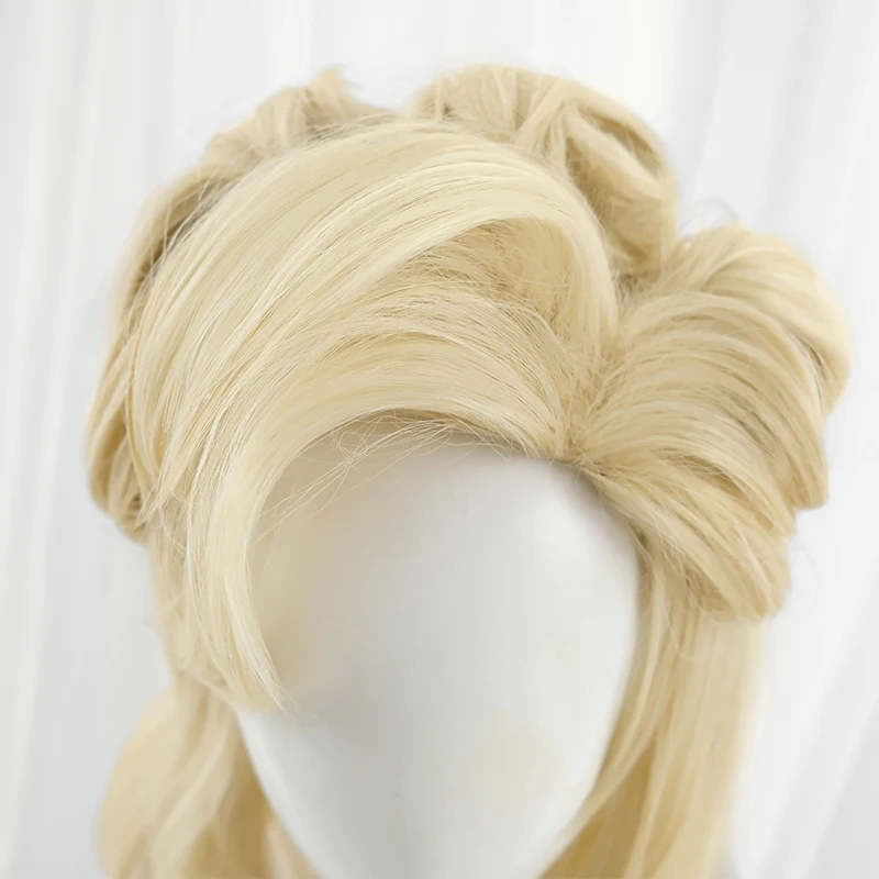 ROLECOS Game LOL-Perruque Cosplay Blonde pour Femme, Ombre Magique Occidentale, Cheveux Synthétiques Evelynn, High Noon, Degré de Chaleur, 55cm