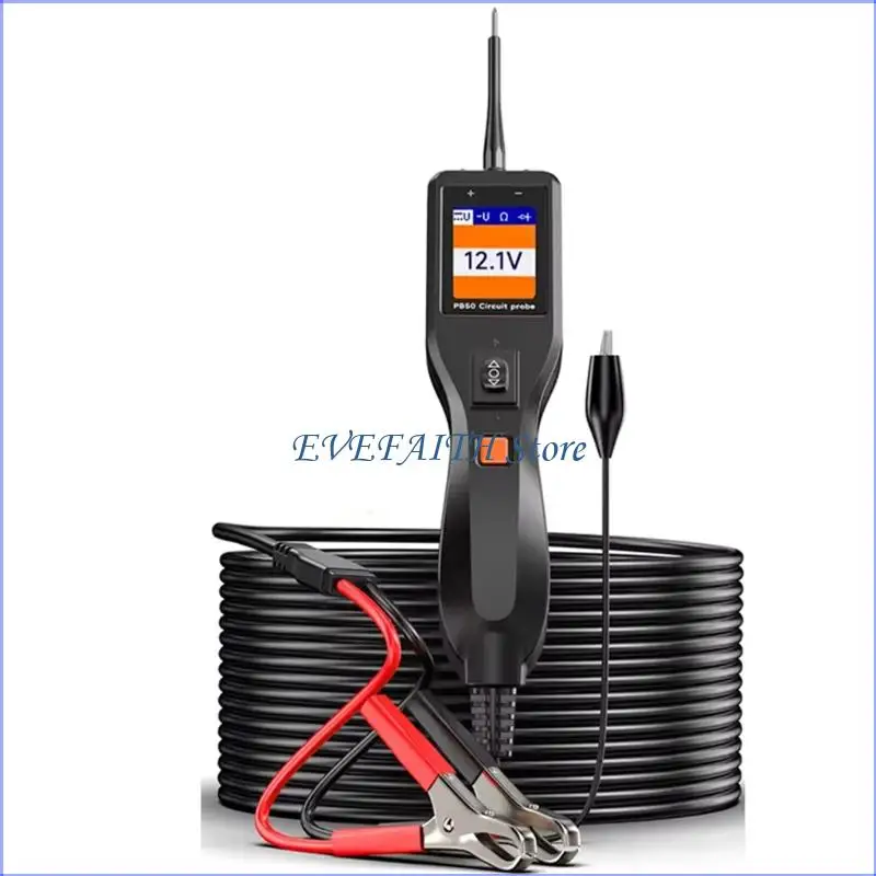 

124B 12/24V Universal Vehicle Battery Diagnostic Tool Circuit Tester Testing Internal Resistance Voltages Analysis