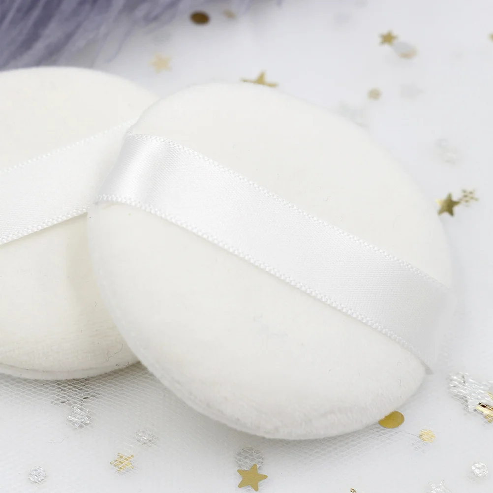 Aplicadores de maquillaje de algodón suave en polvo triangular, 10 Uds., para base de maquillaje Facial, corrector, colorete, resaltador