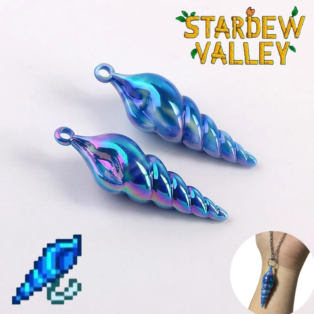 Game Stardew Valley Mermaid Necklace Cosplay Blue Choker Unisex Hip Hop Chain Fashion Party Prop