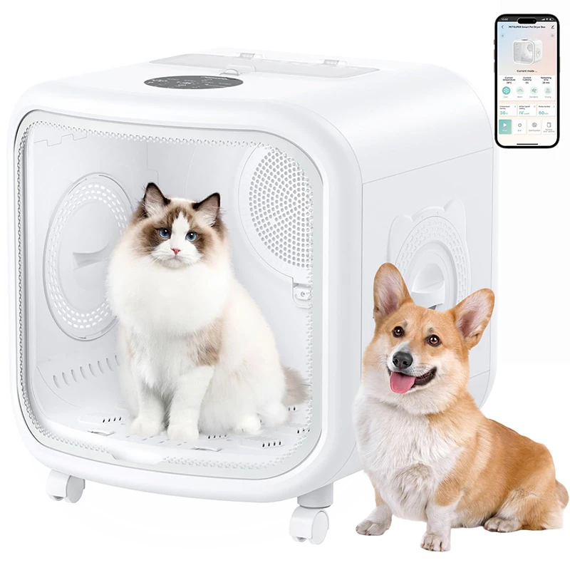 

2026 Factory 75L 360° Efficient Automatic Silent Pet Drying Box with Smart Temperature Control Ideal for Cats and Small Dogs
