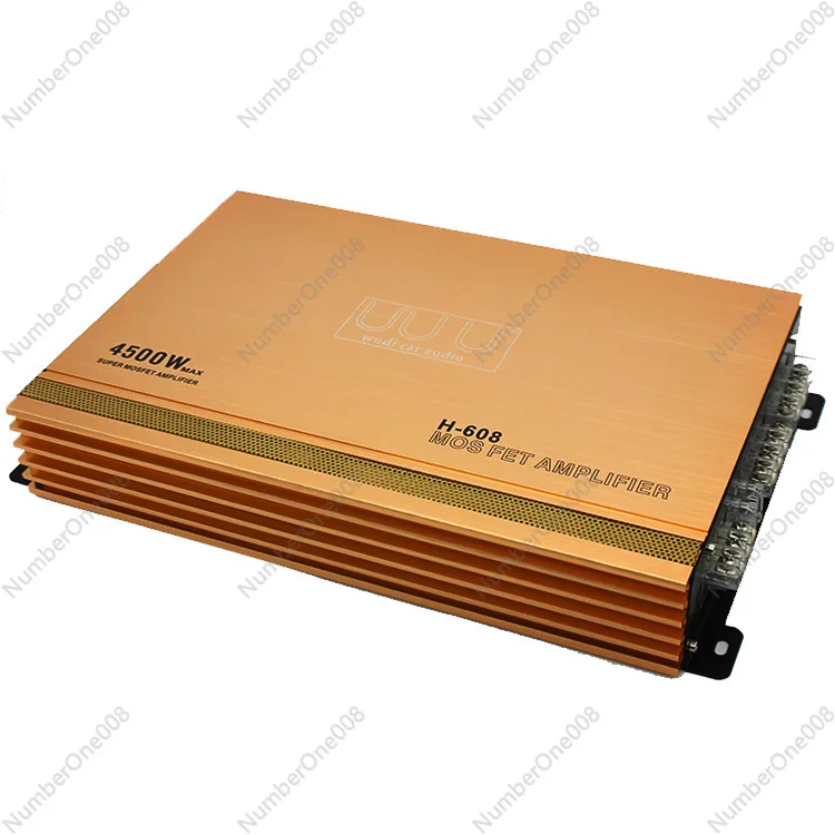 Car Audio Power Amplifier Four-channel High-power Amplifier, with 4 Speakers H-608 Power Amplifier