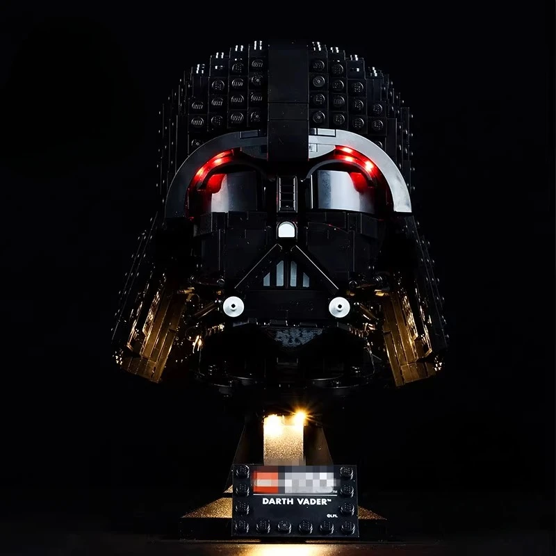 

Набор светодиодного освещения, подходящий для шлема LEGO Darth Vader 75304, строительные блоки, кирпичи, лампа «сделай сам», набор игрушек, модель в комплект не входит