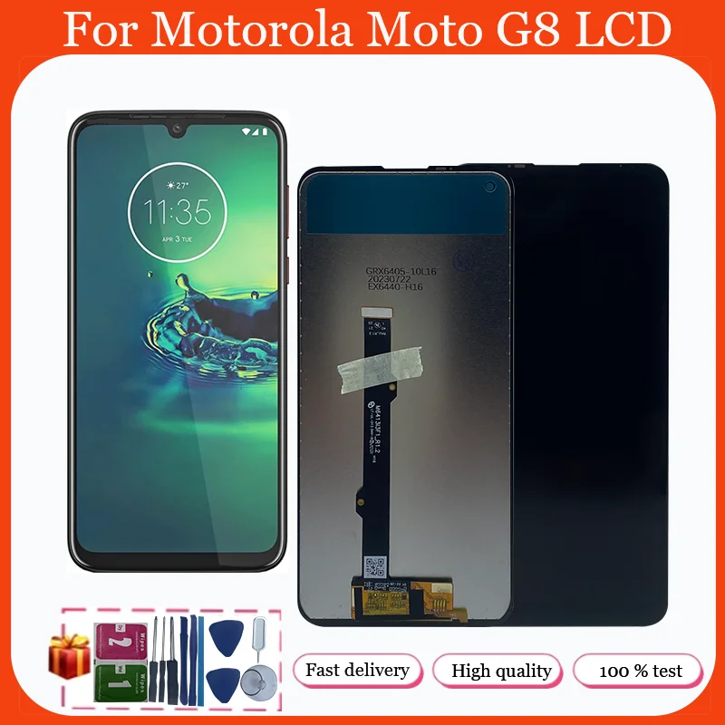 

Детали для ЖК-дисплея 6,4 дюйма для Motorola Moto G8, ремонт и замена ЖК-дисплея