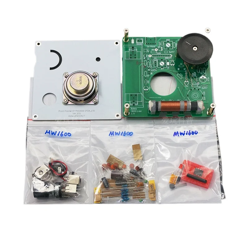 

Superheterodyne amplitude modulation medium wave radio DIY kit 1600 integrated circuit