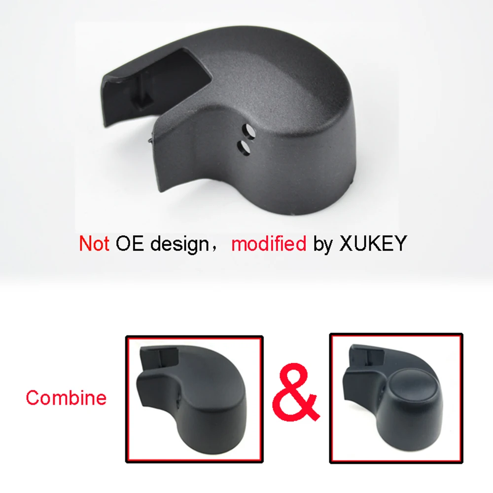 Xukey 2Pcs/set Rear Windshield Wiper Arm Nut Cap Washer Jet For Audi A1 A3 8P 8V A4 B6 B7 B8 B9 A6 C6 C7 Avant Q3 Q5 Q7 4L SUV