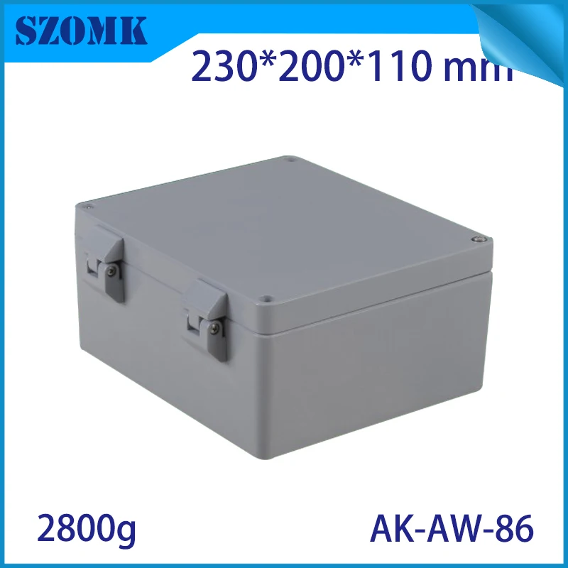 

Aluminum Waterproof Connectors Distribution Box for Electronics Diy Design Weatherproof Project Case 230x200x110mm Outdoor Use