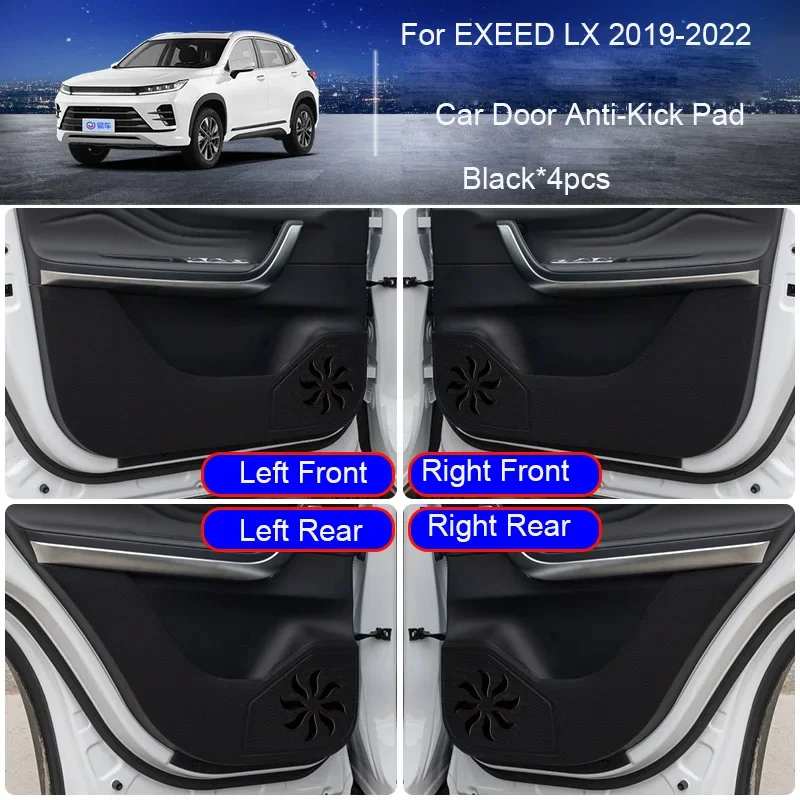 

For EXEED LX 2019-2022 Car B-Pillar Door Anti-Kick Protect Pad Auto Trunk Anti-Dirty Scratch Resistant Interior Accessory