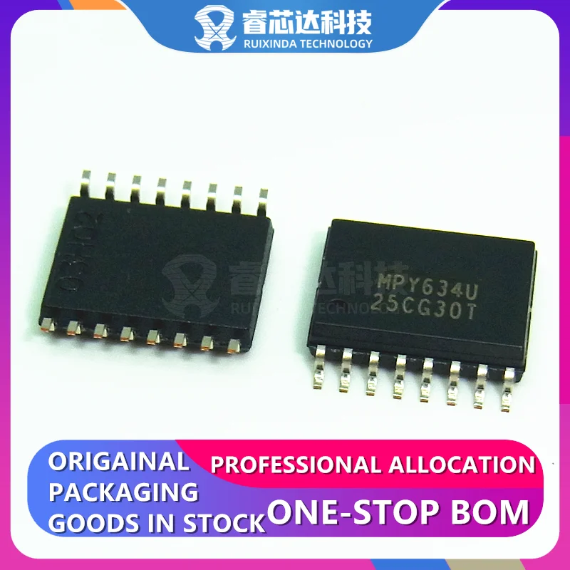 RXDNA MPY634KU MPY634U SOP16 Analog Multiplier 4-Quadrant 16-SOIC original genuine New Original In Stock MPY634KU/1K