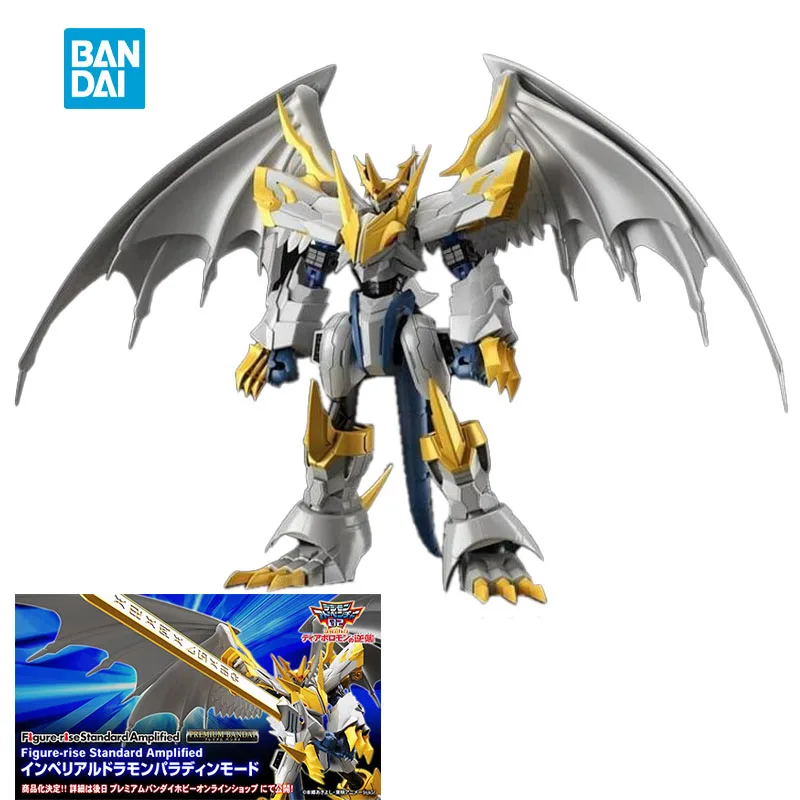 

Stock Original BANDAI SPIRITS Imperial Dramon Figure Rise Standard Amplified Authentic PVC Action Anime Figure Model Toys Gift