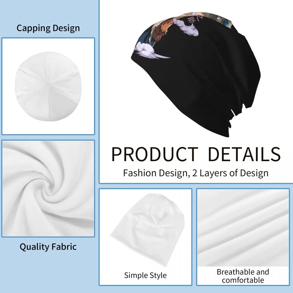 Inosuke Anime Slayer Demon Slayer Uomo Donna Berretti Berretti Maglia Cofano Cappello Caldo Moda Autunno Inverno Outdoor Skullies Cappelli