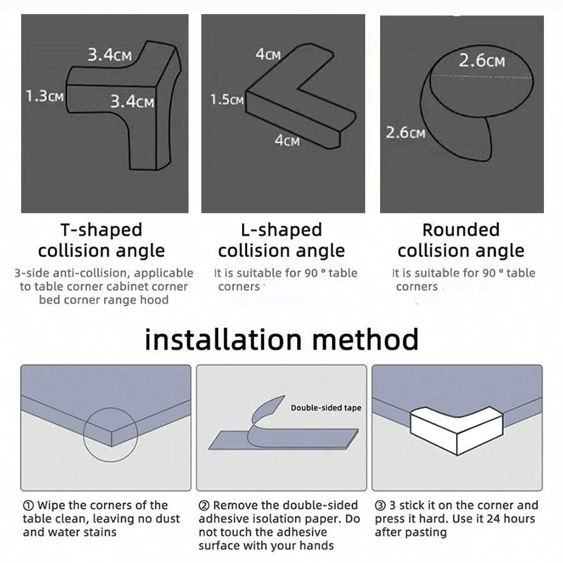 10 قطعة سلامة الطفل سيليكون حامي الجدول الأثاث مكتب أطفال ركن حافة غطاء للحماية الأطفال لينة المضادة للتصادم الحرس