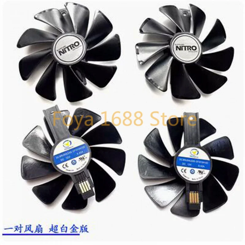 For SAPPHIRE RX470 570 480 580 Platinum Aurora Edi Graphics Card Fan CF1015H12D