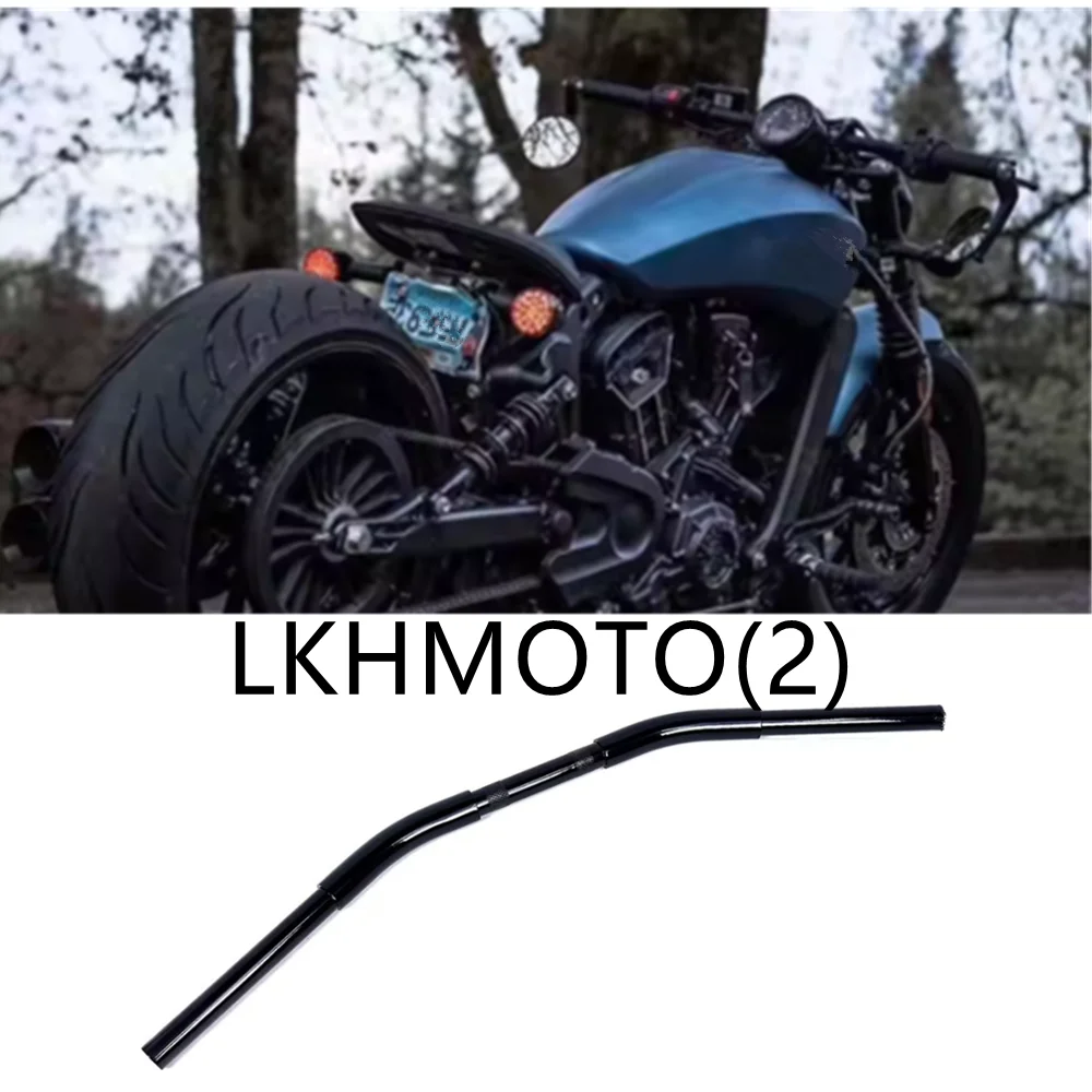 1-1/4 inch Drag Bar For Indian Scout Hussar Scout Bobber Zero Bar Handlebar Handlebars Accessories Steering Wheel 2013-2024