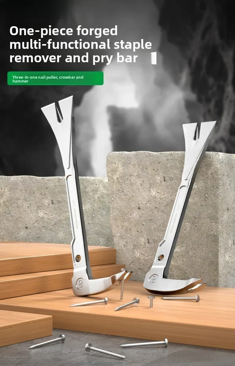 8/10/12 Zoll galvanisierter, rostfreier, verbreiterter, flacher Meißel-Nagelzieher, Haushalts-Holzbearbeitungs-Hebelwerkzeug, Mehrzweckwerkzeug – Detail 1