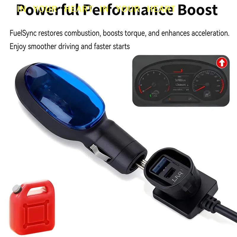 【X】Car Fuel Saver Save On Gas Economizer Save Gas Features Fuel Shark 12V Vehicle-mounted Fuel-saving Treasure Green Fuel Save