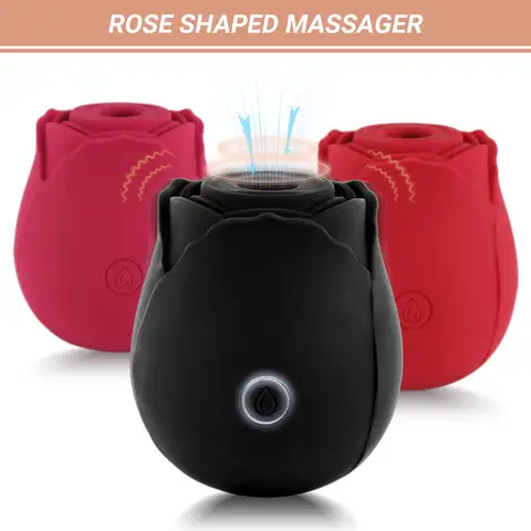 Rose-Sex Toys Dildo Vibrator for Women Clitoral Sucker Nipple Sucking Female G Spot Massager Stimulator Couples Adult Sex Games