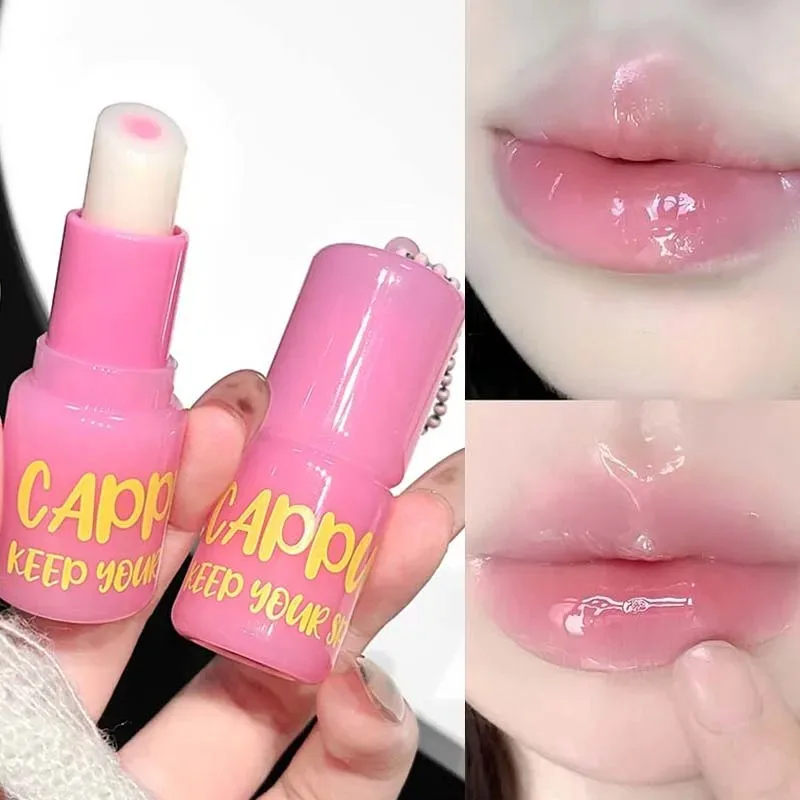 Cappuvini Clear Fruity Lip Balm, Lightweight Hydrating Deep Moisturizing Reduce Lip Lines Winter Essential Lip Care