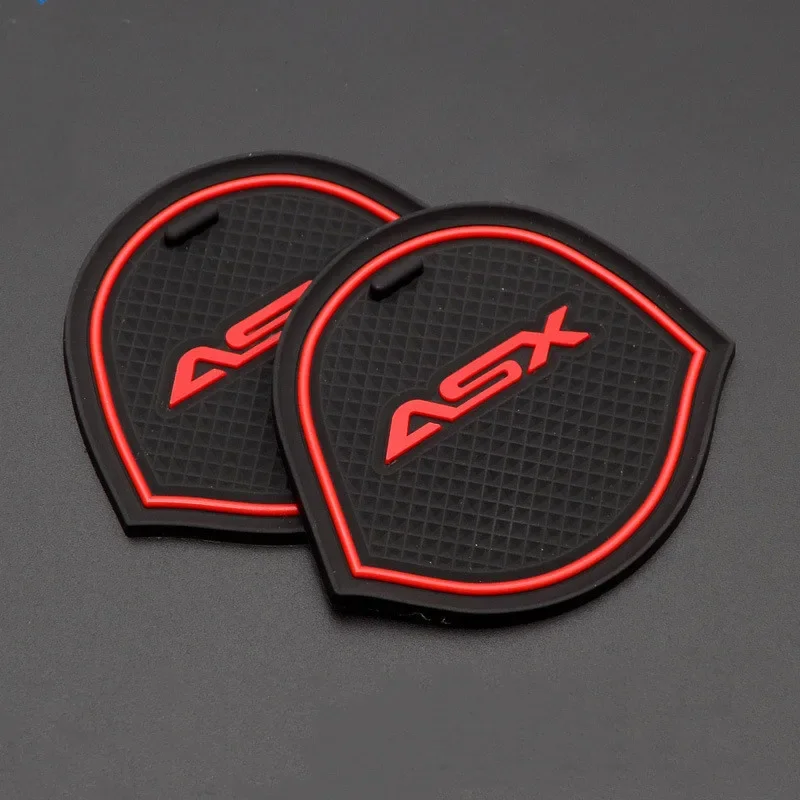 For Mitsubishi ASX 2019 2020  3D Rubber Mat Lnterior Anti Slip Mat Door Slot Pad Cup Cushion Groove Pad Car Accessories