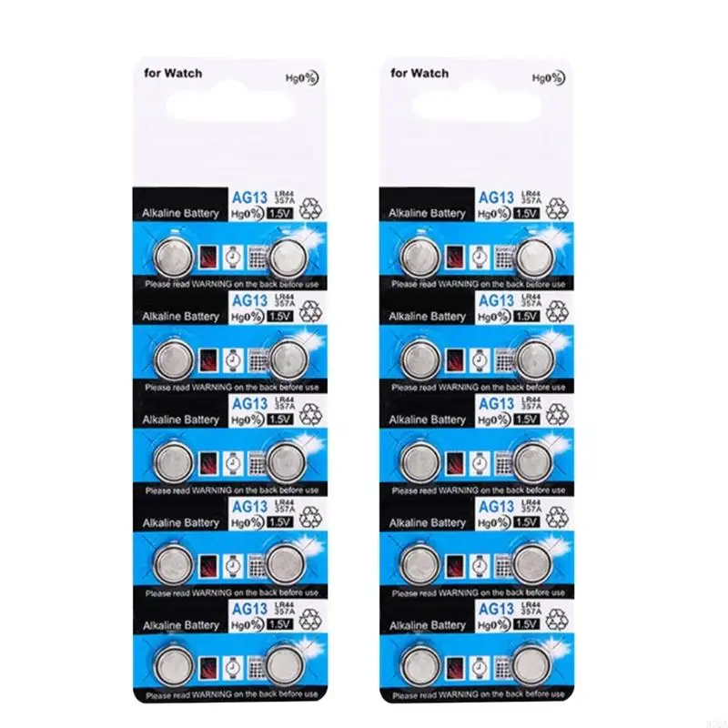 97QA Long Lasting Power 20/10Piece LR44 AG13 Alkaline Button Coin Cell Batteries For Small Electronics Keyless Entry Toy