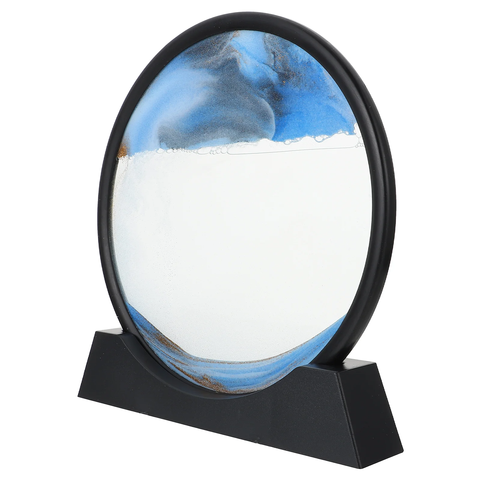 1개입 퀵샌드 페인팅 장식 프리미엄 유리 ABS 소재 창의적인 데스크탑 장식품 침실 거실 장식 세련된 홈 아트