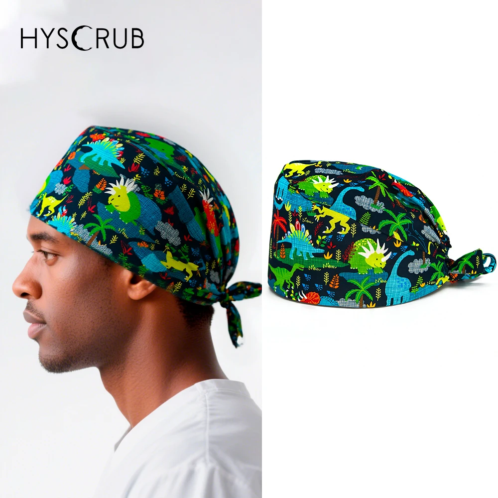Wild animal pattern printed operating room care hat doctor nurse Scrub Cap