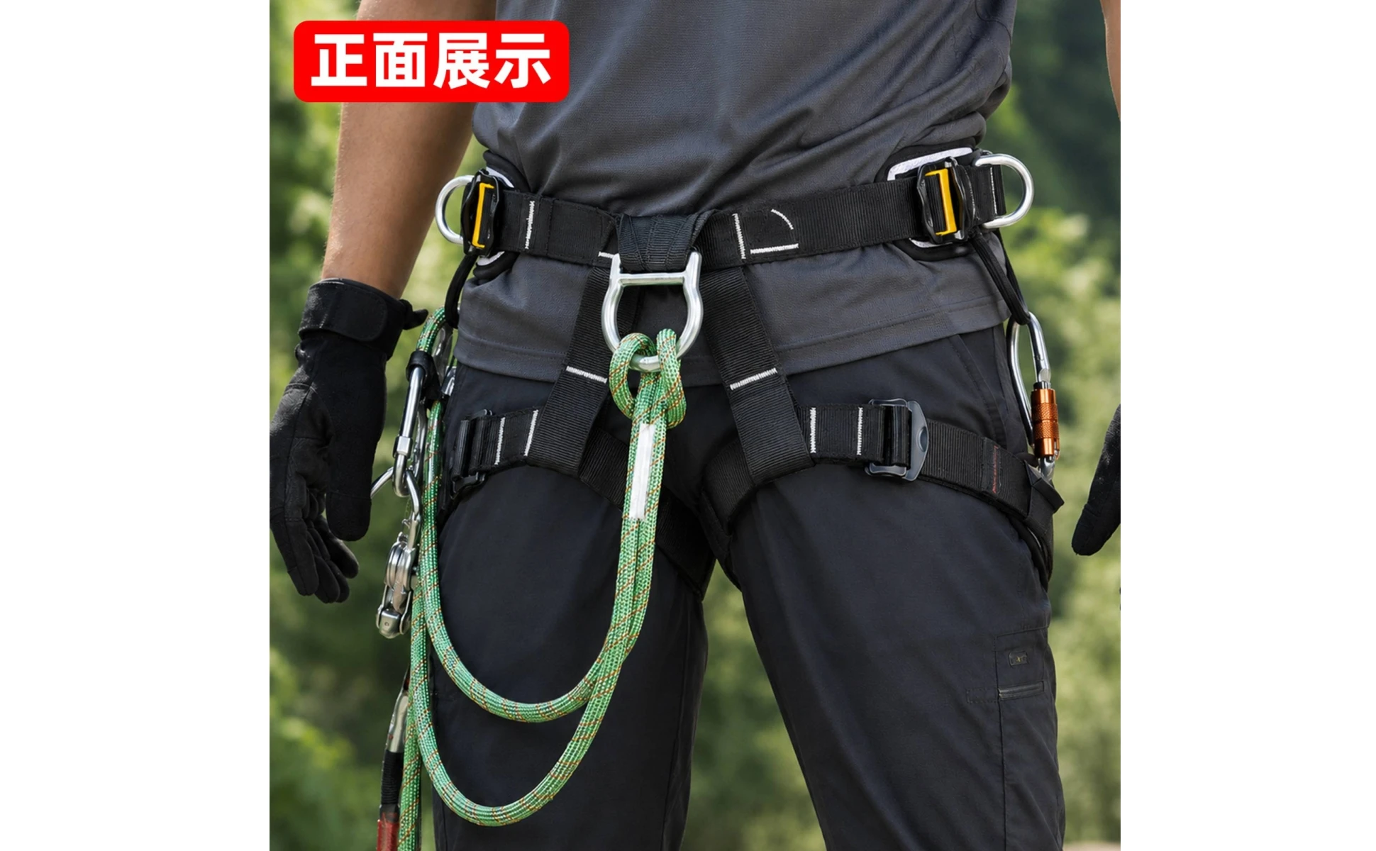 Full-Body Safety Harness Ventilated Harness with Mesh Padding Comfortable Heavy-Duty for Workers, Fall Protection, Climbing