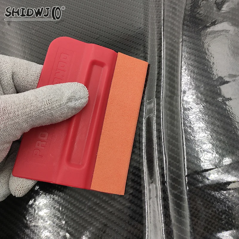 Car Magnetic Card Squeegee Vinyl Film Non-Scratch Scraper Window Suede Felt Cloth Edge Window Tinting Car Wrap Tool Accessories